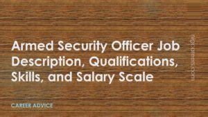 Armed Security Officer Salary: A Comprehensive Guide to Your Earning Potential