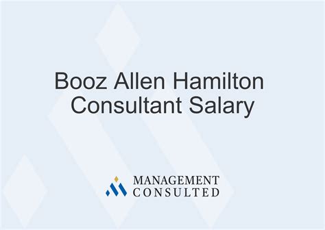 The Ultimate Guide to a Booz Allen Hamilton Senior Consultant Salary: Unlocking Your Earning Potential in 2024