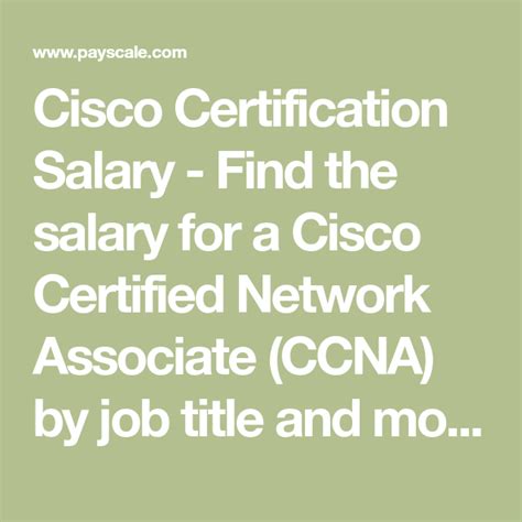 Decoding Your Earning Potential: A Deep Dive into the Cisco Certified Network Associate (CCNA) Salary