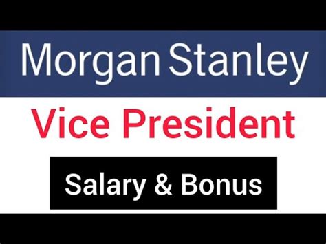 Morgan Stanley Vice President Salary