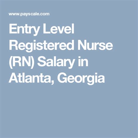 The Ultimate Guide to an RN Salary in Atlanta: 2024 Earnings, Outlook, and Career Path
