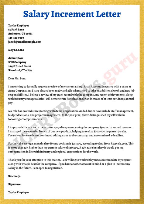 How to Write a Winning Salary Increase Request Letter (with Sample)