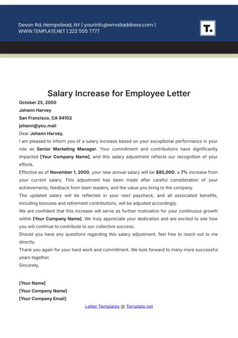 The Ultimate Guide to Crafting a Sample Letter for Salary Increase: A Masterclass in Boosting Your Compensation