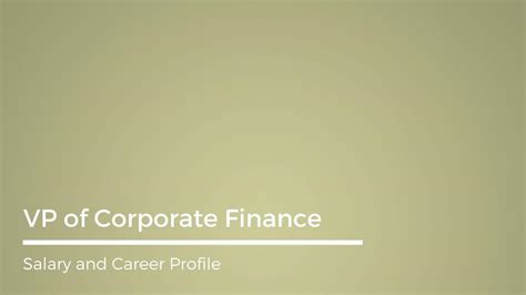 Vp Of Finance Salary