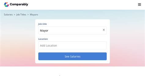 Average Los Angeles Mayor Salary