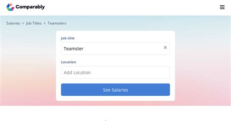 Average Teamsters President Salary