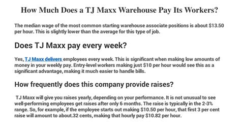 Average TJ Maxx Job Salaries