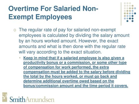How Is Overtime Calculated for Salaried, Non-Exempt Employees?