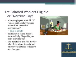 Introduction: The Myth of "No Overtime for Salaried Workers"