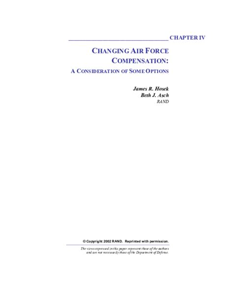 Key Factors That Influence Your Air Force Compensation