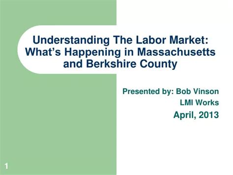 Understanding the Massachusetts Job Market