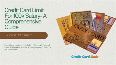 What Credit Card Limit Can You Expect with a $100K Salary?