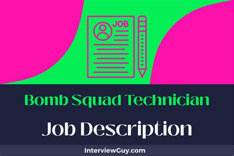 What Does a Bomb Squad Technician Do?