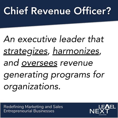 What Does a Chief Revenue Officer Do?