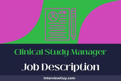 What Does a Clinical Study Manager Do?