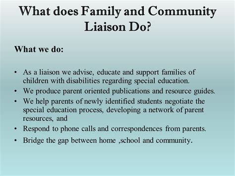 What Does a Community Liaison Do?