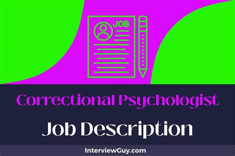 What Does a Correctional Psychologist Do?