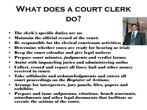 What Does a Court Clerk Do?