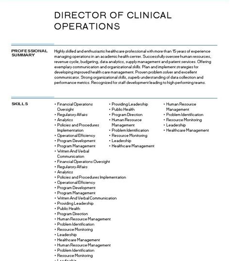 What Does a Director of Clinical Operations Do?