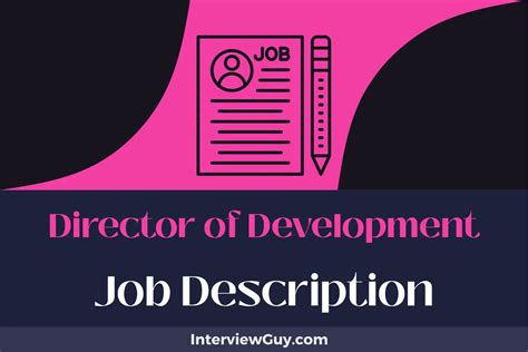 What Does a Director of Development Do?