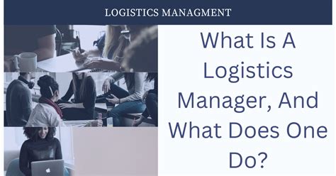 What Does a Director of Logistics Do?