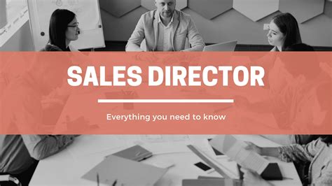 What Does a Director of Sales and Marketing Do?