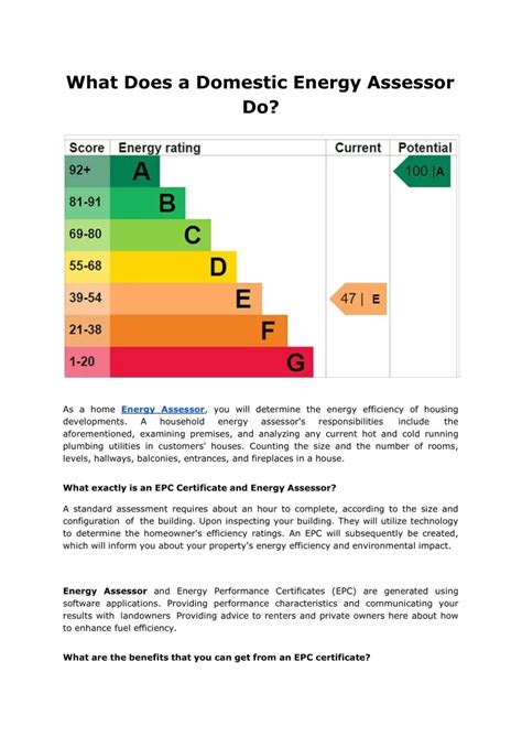 What Does a Domestic Energy Assessor Do?