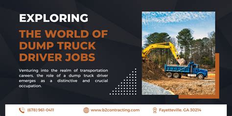 What Does a Dump Truck Driver Do?