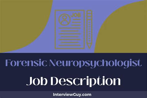 What Does a Forensic Neuropsychologist Do?