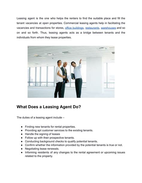 What Does a Leasing Agent Do? A Look Behind the Title