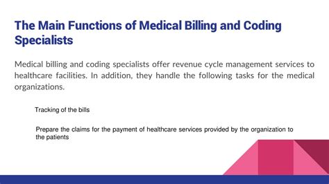 What Does a Medical Billing and Coding Specialist Do?