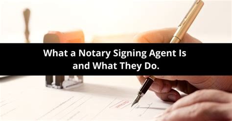 What Does a Notary Signing Agent Do?