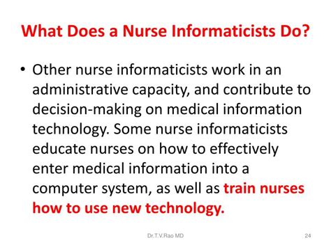 What Does a Nursing Informaticist Do?
