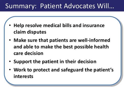 What Does a Patient Advocate Do?