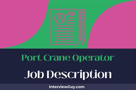 What Does a Port Crane Operator Do?