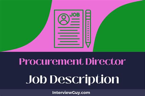 What Does a Procurement Director Do?