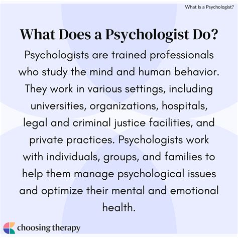 What Does a Psychologist with a Doctorate Do?