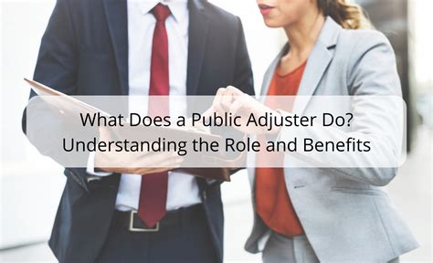What Does a Public Adjuster Do?