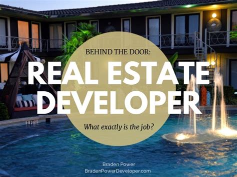 What Does a Real Estate Developer Do?