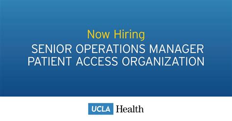 What Does a Senior Manager at UCLA Do?