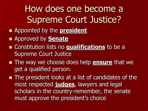 What Does a U.S. Supreme Court Justice Do?