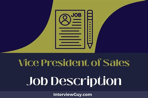 What Does a Vice President of Sales Do?