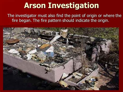 What Does an Arson and Fire Investigator Do?