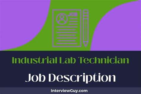 What Does an Industrial Lab Technician Do?