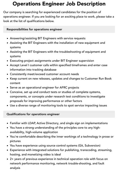 What Does an Ops Engineer Do?